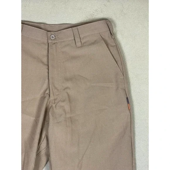 Rasco Pants Adult 32x32 Brown Flame Resistant Workwear Straight Leg Pockets Mens